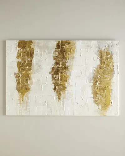 Rfa Fine Art Harmony Original Painting In Gold