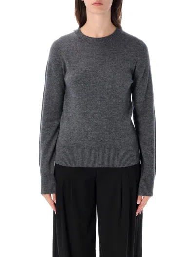 Rhea Women's Wool Cashmere Crewneck Sweater In Grigio