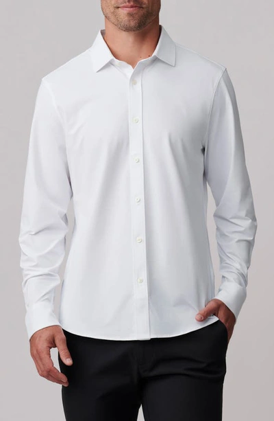 Rhone Slim Fit Commuter Button-up Shirt In Business White