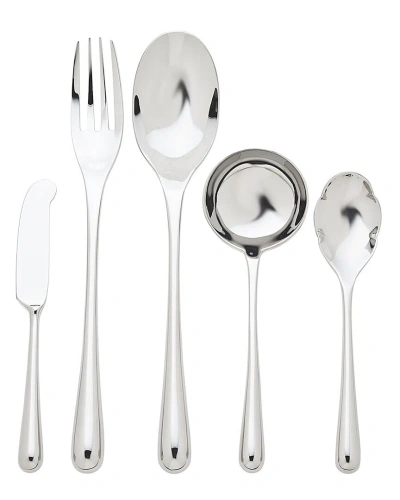 Ricci Argentieri Pallone 18/10 Stainless Steel 5pc Hostess Set In Metallic