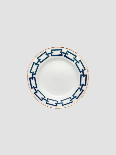 Richard Ginori Catene Bread Plate In Blue