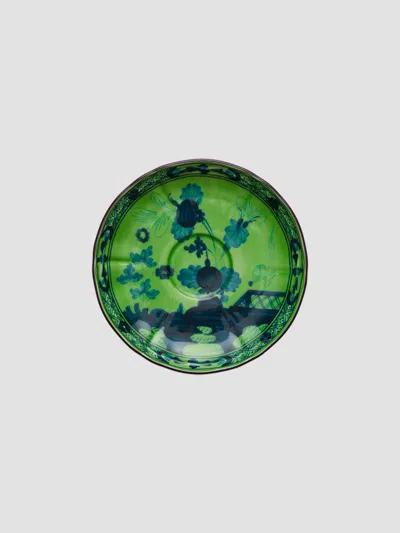 Richard Ginori Oriente Italiano Tea Saucer In Malachite