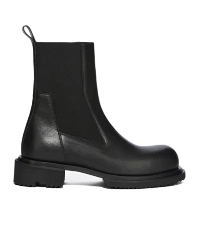 Rick Owens Beatle Gabe Chelsea Boots In Black
