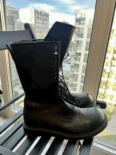 Pre-owned Rick Owens Boots New Size 40 In Black