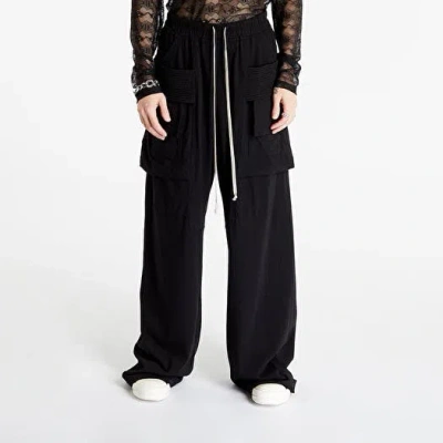 Pre-owned Rick Owens Creatch Cargo Wide Legged Pants In Black