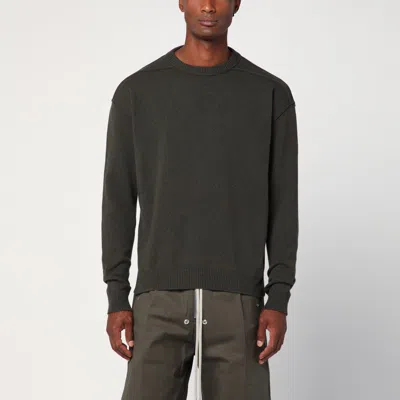 Rick Owens Forest Green Sweater In Cashmere Mix