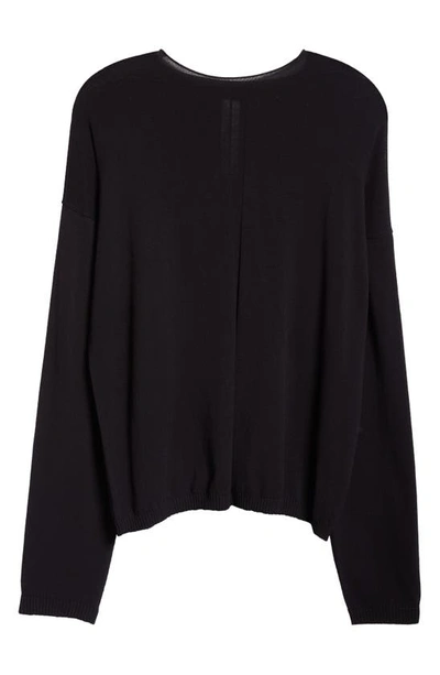 Rick Owens Maglia Rolled Neck Sweater In Black