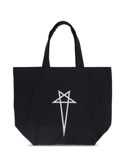 Rick Owens Mini Beach Bag In Black