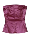 Rick Owens Woman Top Mauve Size 2 Cotton, Polybutylene, Elastane In Magenta