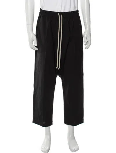Pre-owned Rick Owens Wool Pants In Black