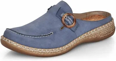 Rieker Women's Daisy 94 Mule In Jeans In Brown