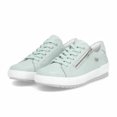Rieker Women's Maditta Side Zip Sneaker In Mint In Multi