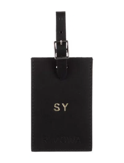 Pre-owned Rimowa Luggage Tag In Black