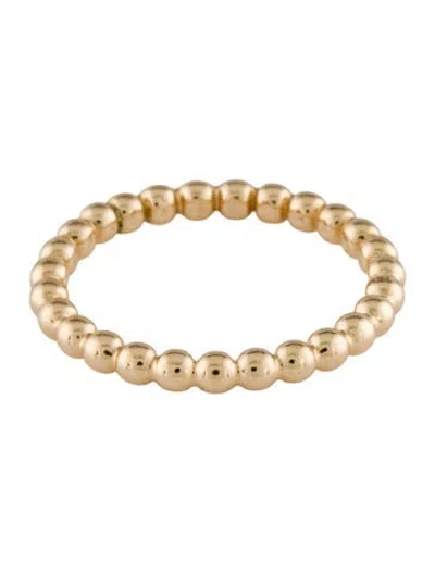 Pre-owned Ring 14k Beaded Band  In Multicolor