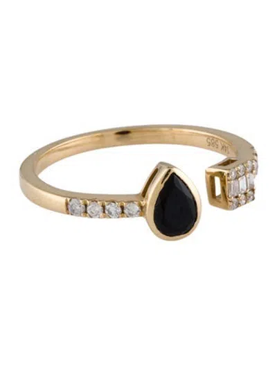 Pre-owned Ring 14k Spinel & Diamond  In Multicolor