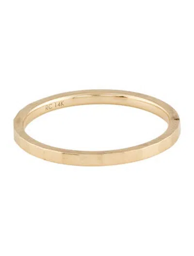 Pre-owned Ring Concierge 14k Faceted Band In Multicolor