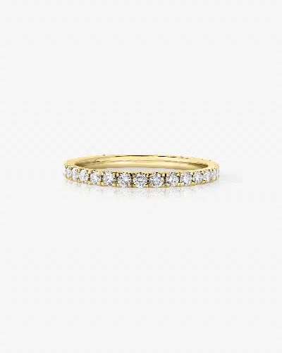 Ring Concierge 50/50 Perfect Pavé Black + White Lab Diamond Ring In Gold