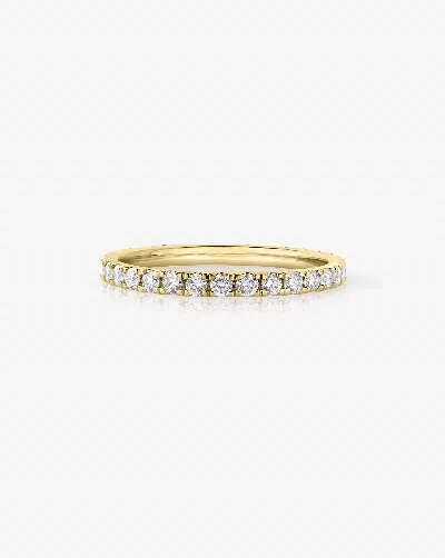 Ring Concierge 50/50 Perfect Pavé Emerald + Lab Diamond Ring In Gold