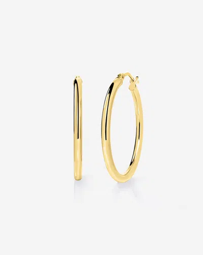 Ring Concierge Essential Medium Hoops In 14k Yellow Gold