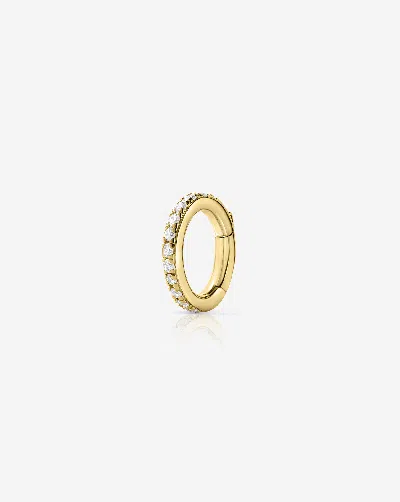 Ring Concierge Pavé Ring Clique Clasp In Gold