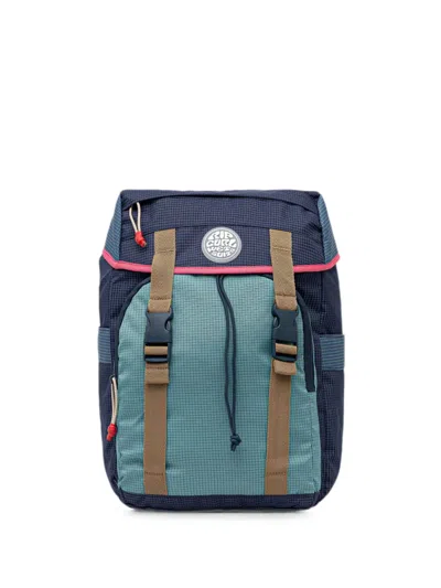 Rip Curl 12l Buckle-fastening Grid-pattern Backpack In Blue