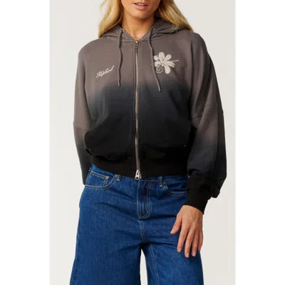 Rip Curl Echo Wave Full Zip Hoodie In Black