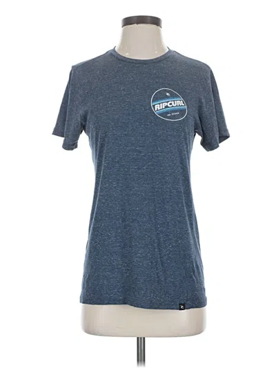 Pre-owned Rip Curl Short Sleeve T-shirt In Blue