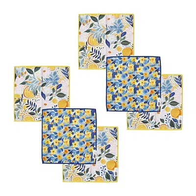 Ritz Microfiber Waffle Ditzy Flowers 6-pc. Dish Cloth In Multiple Colors