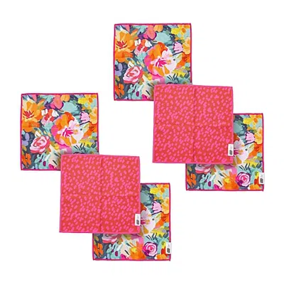 Ritz Microfiber Waffle Meadow & Dots 6-pc. Dish Cloth In Multiple Colors