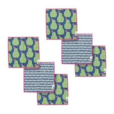 Ritz Microfiber Waffle Pear & Speckled 6-pc. Dish Cloth In Multiple Colors
