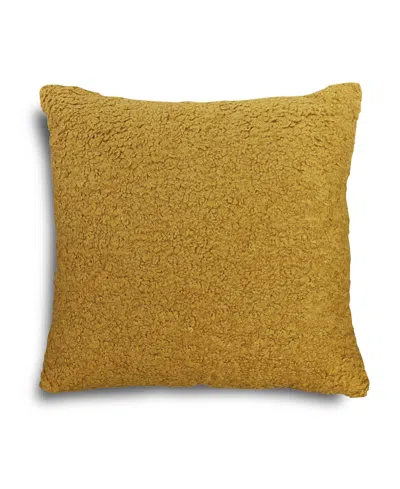 Riverbrook Home Ace Sherpa Decorative Pillow, 20" X 20" In Yellow