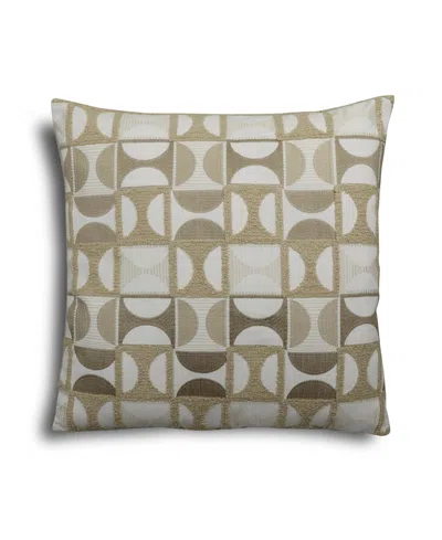 Riverbrook Home Charlotte Tufted Embroidery Decorative Pillow, 22" X 22" In Green
