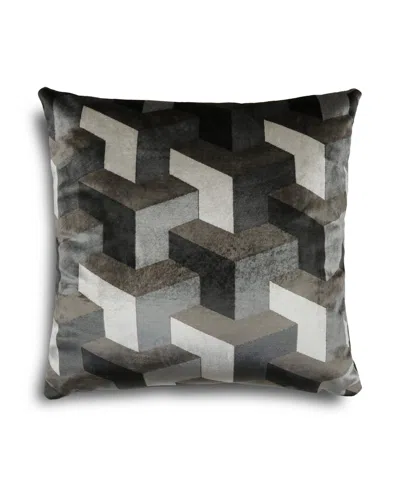 Riverbrook Home Edwin Velvet Decorative Pillow, 20" X 20" In Gray