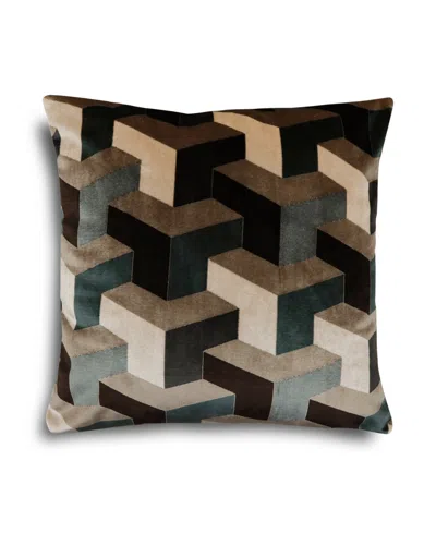 Riverbrook Home Edwin Velvet Decorative Pillow, 20" X 20" In Multi