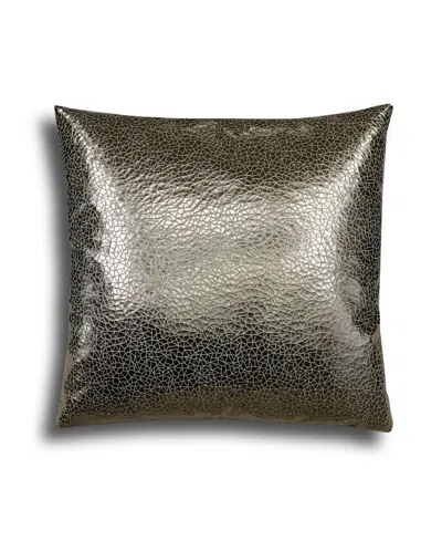 Riverbrook Home Harmony Metallic Decorative Pillow, 22" X 22" In Gray