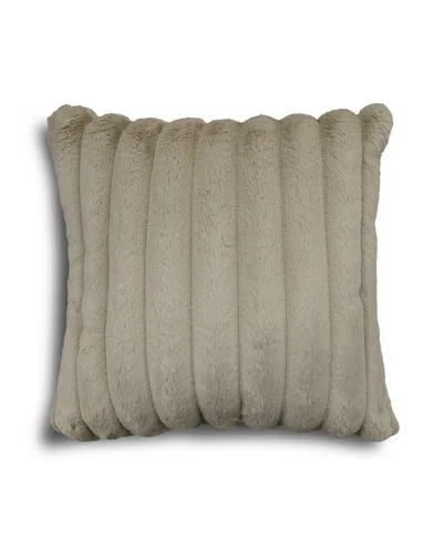 Riverbrook Home Madison Faux Fur Decorative Pillow, 20" X 20" In Neutral