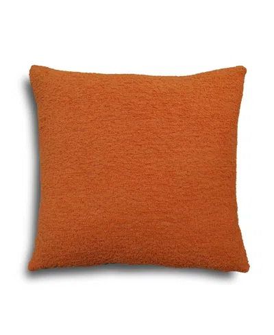 Riverbrook Home Vincent Boucle Decorative Pillow, 20" X 20" In Orange