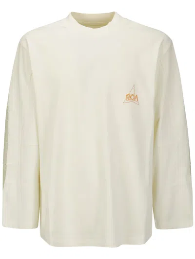 Roa Graphic-print Panelled Sweatshirt In Neutrals