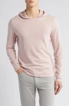 Robert Barakett Gambo Hooded Long Sleeve T-shirt In Coral