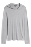 Robert Barakett Gambo Hooded Long Sleeve T-shirt In Grey