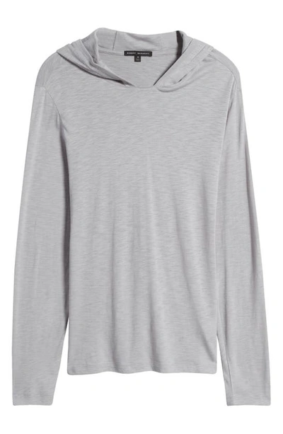 Robert Barakett Gambo Hooded Long Sleeve T-shirt In Grey