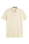 Robert Barakett Georgia Pima Cotton Polo In Soft Yellow