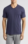 Robert Barakett Thoreau V-neck T-shirt In Navy