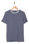 Robert Barakett Viller Crossover Crewneck T-shirt In Navy