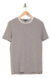 Robert Barakett Viller Crossover Crewneck T-shirt In Taupe