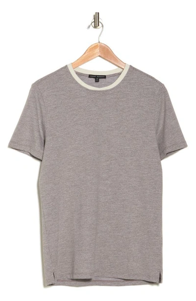 Robert Barakett Viller Crossover Crewneck T-shirt In Taupe