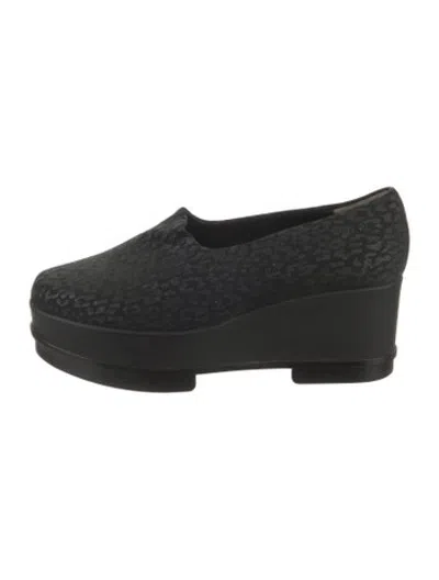 Pre-owned Robert Clergerie Animal Print Pumps In Black