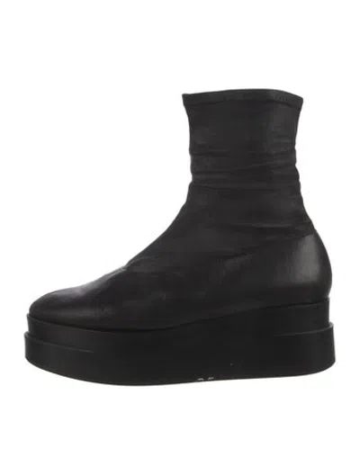 Pre-owned Robert Clergerie Leather Boots In Black