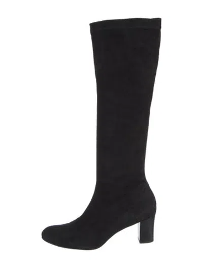 Pre-owned Robert Clergerie Suede Boots In Black