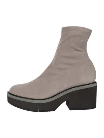 Pre-owned Robert Clergerie Suede Boots In Black/grey